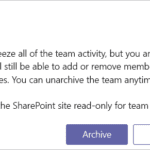 How to Archive Team in Microsoft Teams [Freeze Team Activity]